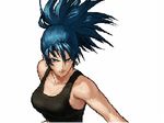  animated animated_gif blue_hair leona_heidern lowres the_king_of_fighters 