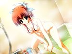  1girl amakawa_akito aruji_no_tame_ni_kane_wa_naru atu_works bath breasts brown_hair character_request game_cg green_eyes hayase_rin indoors nude solo source_request steam 