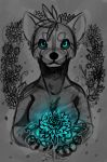  2019 5_fingers ailurid anthro blue_eyes breasts deviant-soulmates digital_media_(artwork) female grey_background mammal red_panda simple_background sketch 