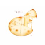  animal-themed_food animal_focus bread cat chai_(drawingchisanne) cheese cheese_trail food food_focus no_humans original quesadilla signature simple_background still_life white_background 