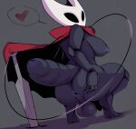  anus balls big_breasts big_butt breasts butt clothed clothing crossgender crouching ftg_crossgender fti_crossgender genitals gynomorph hi_res hollow_knight hornet_(hollow_knight) intersex karakylia looking_at_viewer looking_back looking_back_at_viewer nipples solo spread_butt spreading team_cherry 