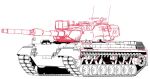  cannon caterpillar_tracks germany gun hrna leopard_1 machine_gun military military_vehicle monochrome motor_vehicle real_life simple_background sketch tagme tank weapon white_background 