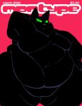 anthro belly belly_rolls big_belly black_body black_fur blush blush_lines cartoon_network chubby_cheeks cover deep_navel domestic_cat double_chin english_text felid feline felis frown fupa fur green_eyes hand_behind_head hand_on_leg hand_on_thigh hi_res huge_thighs looking_at_viewer magazine_cover male mammal mao_mao:_heroes_of_pure_heart monare moobs morbidly_obese morbidly_obese_anthro morbidly_obese_male navel obese obese_anthro obese_male overweight overweight_anthro overweight_male sheriff_mao_mao_mao simple_background solo text thick_arms thick_thighs