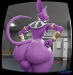 beerus big_butt butt dragon_ball dragon_ball_super hi_res humanoid male solo t-bone589