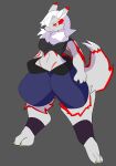  absurd_res anthro bandai_namco canid canine cookinpizzaart digimon female fluffy hi_res mammal thick_thighs 