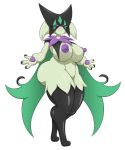  alpha_channel anthro areola big_breasts big_butt breasts butt fangs female generation_9_pokemon green_body hi_res looking_at_viewer mask meowscarada narrowed_eyes nintendo nipples nude pokemon pokemon_(species) purple_areola purple_eyes purple_nipples shiny_pokemon smile solo teeth thegeckoninja thick_thighs 