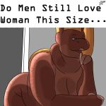absurd_res anthro belly big_belly big_breasts blonde_hair breasts cosmosarts female hair hand_on_head hi_res hippopotamid louise_(cosmosarts) mammal nude overweight overweight_female solo