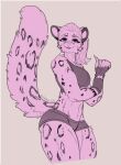  anthro digital_media_(artwork) digitigrade elane_avari_(philian199) felid feline female furry hi_res kiit0s mammal pantherine snow_leopard 