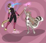  2023 4_toes 5_fingers anthro breasts cheetah clothed clothing digital_media_(artwork) feet felid feline female fingers hi_res kittydee leopard male mammal pantherine smile toes 