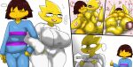 absurd_res alphys ambiguous_penetration anthro biped breasts clothed clothing duo enigi09 erection female from_front_position genitals hi_res lizard male male/female mating_press non-mammal_breasts nude penetration penile penile_penetration penis reptile scalie sex undertale_(series) yellow_body