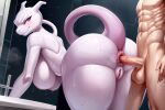 anal anal_penetration anthro avm-toons balls bathroom big_breasts big_butt breasts butt female generation_1_pokemon genitals happy huge_butt human human_on_anthro humanoid humanoid_genitalia humanoid_hands humanoid_penis interspecies legendary_pokemon male male/female mammal mewtwo muscular muscular_humanoid muscular_male musk nintendo penetration penis pokemon pokemon_(species) pokephilia sex thick_thighs
