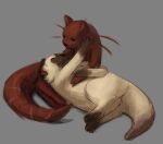  duo feral head_on_lap hi_res holding_cheek looking_at_another looking_at_partner lying male on_lap rain_world red_body savage_(theonetwo) scar scholar_(theonetwo) slugcat tail_scar theonetwo videocult 