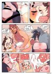  7_panel_comic ahegao angelbite_piercing anthro anthro_on_anthro anthro_penetrated anthro_penetrating anthro_penetrating_anthro anus bedroom_eyes blonde_hair blue_body blue_fur blue_hair breasts brown_body brown_fur brown_hair brown_highlights butt canid canine canis dialogue doggystyle domestic_dog ear_piercing english_text even_(sparkibarki) eyes_closed facial_piercing fangs female female/female female_penetrated female_penetrating female_penetrating_female from_behind_position fur gauged_ear genitals group group_sex hair half-closed_eyes herding_dog hi_res highlights_(coloring) humanoid_genitalia humanoid_pussy impregnation industrial_piercing lip_piercing looking_pleasured male male/female male_penetrating male_penetrating_female mammal narrowed_eyes nonbinary_(lore) nose_piercing nose_ring open_mouth open_smile orange_sclera ovum pastoral_dog penetration penile penile_penetration penis_in_pussy piercing pomeranian pussy ring_piercing seductive sex sex_toy sheepdog shetland_sheepdog short_stack simple_background slightly_chubby slightly_chubby_anthro slightly_chubby_female smile smirk smug smug_face smug_grin snakebite_piercing sound_effects sparki sparkibarki speech_bubble sperm_cell spitz strapon strapon_in_pussy strapon_sex stud_piercing sunni_(wh0repet) tan_background tan_body tan_fur teeth text thick_thighs threesome tongue tongue_out toying_partner trans_(lore) trans_man_(lore) trio vaginal vaginal_penetration wide_eyed wide_hips 