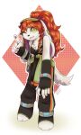  2022 5_fingers anthro basset_hound canid canine canis clothing diamond_background domestic_dog female fingers floppy_ears freedom_planet freedom_planet_2 hi_res hunting_dog mammal milla_basset one_eye_closed scent_hound shira_ki smile solo sportswear uniform watermark wink 