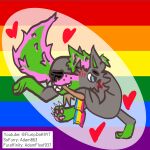  absurd_res artist_name canid canine canis feral flurip_the_wolf fluripdak9yt hi_res lgbt_pride lgbt_pride_month male mammal pride solo wolf 