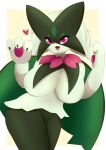  absurd_res anthro big_breasts breasts featureless_breasts featureless_crotch female generation_9_pokemon green_body hi_res looking_at_viewer meowscarada nintendo open_mouth pilu_(artist) pokemon pokemon_(species) purple_eyes simple_background solo thick_thighs tongue tongue_out 
