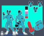  absurd_res animal_genitalia animal_penis anthro canid canine canine_penis fox genitals hi_res leg_markings male mammal markings model_sheet nozomyarts penis sheath socks_(marking) socksthefox_(character) solo striped_markings striped_tail stripes tail tail_markings 