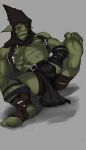  abs absurd_res bulge bulge_grab dagantfus_(artist) goblin green_body green_skin hi_res humanoid humanoid_pointy_ears male muscular muscular_humanoid muscular_male nipple_piercing nipples of_orcs_and_men pecs piercing solo styx_(of_orcs_and_men) 