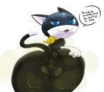 anthro anus atlus bandanna bandanna_only bedroom_eyes big_butt black_anus black_body black_fur blue_eyes butt butt_focus cheek_tuft clothing dialogue digital_media_(artwork) dipstick_tail domestic_cat english_text eyebrows facial_tuft fart fart_cloud fart_fetish farting_at_viewer felid feline felis fur glistening glistening_body glistening_butt glistening_eyes glistening_fur gloves_(marking) half-closed_eyes hand_on_butt hi_res huge_butt ineffective_clothing inner_ear_fluff jigglyjuggle kerchief kerchief_only light looking_at_viewer looking_back male mammal markings mask megami_tensei megami_tensei_persona morgana_(persona) mostly_nude mostly_nude_ambiguous mostly_nude_anthro mostly_nude_intersex multicolored_body multicolored_fur multicolored_tail narrowed_eyes neckerchief open_mouth open_smile persona_(series) persona_5 pink_tongue pivoted_ears presenting presenting_anus presenting_hindquarters prick_ears pupils seductive sega shadow simple_background slit_pupils smile solo speech_bubble spread_anus spreading tail tail_markings talking_to_viewer teeth text thick_thighs tongue tuft tuxedo_cat two_tone_body two_tone_fur two_tone_tail white_background white_body white_fur white_tail wide_hips yellow_clothing