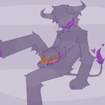  anthro bodily_fluids colored_cum colored_fire cum cum_in_food demon fire flaming_tail food food_fetish food_play fur genital_fluids grilled_cheese grilled_cheese_sandwich horn humanoid imp male masturbation penile penile_masturbation preril_(ashbeater421) purple_body purple_cum purple_fire purple_fur purple_horn raised_leg s4torarepotenet sandwich_(food) sitting solo unusual_bodily_fluids unusual_cum unusual_genital_fluids 