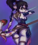  anthro female hi_res katana melee_weapon prisma6 solo sword tail weapon 