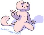  ambiguous_gender anthro breasts chubby_belly domestic_cat eyebrows featureless_breasts featureless_crotch felid feline felis funnyman2 gesture kneeling low_res mammal pointing pointing_up raised_eyebrow resting_on_arm slightly_chubby solo 