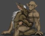  duo goblin gremlin gremlins hi_res humanoid male male/male muscular muscular_humanoid muscular_male nipples of_orcs_and_men sharp_teeth stripe_(gremlins) styx_(of_orcs_and_men) teeth yellow_eyes 