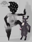  3:4 anthro big_breasts bovid breasts caprine duo female goat hi_res humanoid m-47 male mammal slightly_chubby the_curse the_visitor ze_blackball.d 