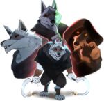  2023 anthro biped black_cloak black_clothing black_nose black_sclera canid canine canis cloak clothed clothing coin death_(puss_in_boots) dreamworks fangs fur gesture grey_body grey_fur holding_object holding_weapon hood looking_at_viewer male mammal multiple_poses o_reowoof pointing pointing_at_viewer pose puss_in_boots_(film) puss_in_boots_the_last_wish red_eyes shush sickle simple_background sketch smile smiling_at_viewer solo sparks teeth weapon white_background wolf wraps wrist_wraps 