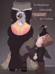  2024 3:4 5_fingers 5_toes anthro anthro_on_anthro areola balls bdsm big_balls big_breasts big_penis black_body black_fur black_hair bondage boots bottomwear bound breasts brown_body brown_fur cleavage clothed clothed_anthro clothed_female clothed_male clothing dialogue dress duo english_text erection eyewear feet female fingers footwear fur genitals glasses grey_body grey_fur gulonine hair hi_res high_heels hindpaw hood huge_breasts humanoid_hands hyena imminent_sex kibeti male male/female mammal mature_anthro mature_female multicolored_body multicolored_fur multicolored_hair mustelid musteline nipples pants paws penis profanity roleplay rosanne_(artist) rosanne_hayes shoes silver_hair speech_bubble tan_body tan_fur text toes topless topless_anthro topless_female two_tone_body two_tone_fur two_tone_hair wolverine 
