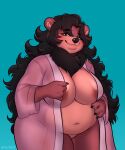  anthro bathrobe bear chubby_female clothing dan_bear_(dan_the_bear) female hi_res mammal pizzarna robe solo ursine 