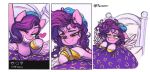  &lt;3 bed cellphone comic equid equine fanzeem fur furniture green_eyes hair hasbro hi_res hooves icepack ill mammal mlp_g5 my_little_pony pegasus phone pipp_petals_(mlp) purple_body purple_fur purple_hair selfie smartphone smile spread_wings under_covers wings 