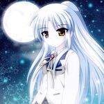  angel_beats! bad_id bad_pixiv_id long_hair nekoman_(nukomann) school_uniform solo tenshi_(angel_beats!) white_hair yellow_eyes 