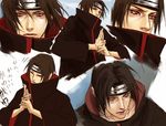  brown_hair lily_(artist) male_focus naruto naruto_(series) solo uchiha_itachi upper_body 