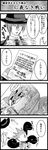  4koma arc_system_works blazblue blazblue:_calamity_trigger comic hazama highres jin_kisaragi kisaragi_jin monochrome translated 