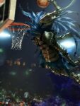  1boy armor artorias_the_abysswalker basket danieljoyniel dark_souls_(series) dark_souls_i full_armor gauntlets helm helmet highres holding holding_basket knight male_focus pauldrons plume shoulder_armor slam_dunk_(basketball) solo torn_clothes 