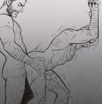  2boys abs anal asd4486 ass bandaged_arm bandaged_leg bandages bara beard blood blush bullet_hole chest_hair claw_(weapon) closed_eyes completely_nude cum ejaculating_while_penetrated ejaculation erection facial_hair from_side full-face_blush full_beard gauze gauze_on_chest gauze_on_knee hairy highres large_pectorals leg_hair logan_(movie) male_focus marvel mature_male motion_lines multiple_boys muscular muscular_male mutual_orgasm nipples nude old old_man open_mouth orgasm pectorals penis projectile_cum sabertooth_(x-men) scar sex sex_from_behind short_hair standing standing_sex sweat thick_thighs thighs trembling uncensored very_sweaty weapon wolverine_(x-men) x-men x-men_film_series yaoi 