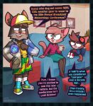  ajmarekart anthro bottomwear brown_body brown_fur clothing cloud coffee_table comic container cup delia_(ajmarekart) dialogue electricity english_text eyewear eyewear_on_head fashion_disaster father_(lore) father_and_child_(lore) father_and_son_(lore) female footwear fur furniture glasses goggles goggles_on_head group hi_res high_heels high_top_shoes lightning male mother_(lore) mother_and_child_(lore) mother_and_son_(lore) mug murphy_(ajmarekart) murphy_and_mitzi notched_ear parent_(lore) parent_and_child_(lore) parent_and_son_(lore) radar_chart shoes shorts sofa son_(lore) speech_bubble sun text trio unimpressed vincent_(ajmarekart) weather_map 