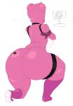  among_us anthro bear big_breasts big_butt boots breasts butt clothing crewmate_(among_us) crouching cuddle_team_leader cytrusawa epic_games female footwear fortnite hi_res huge_butt innersloth kneeling mammal nude pink_body side_boob solo target thick_thighs 