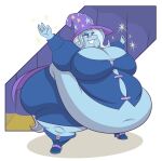  5_fingers anthro anthrofied belly big_belly big_breasts blue_body blue_hair breasts clothing equid equine female fingers friendship_is_magic hair hasbro hat headgear headwear hi_res huge_breasts huge_thighs humanoid_hands hyper hyper_belly hyper_breasts hyper_thighs mammal morbidly_obese morbidly_obese_anthro morbidly_obese_female my_little_pony navel obese obese_anthro obese_female overweight overweight_anthro overweight_female purple_eyes smile solo thick_thighs trixie_(mlp) tubbytoon wizard_hat 
