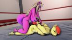 3d_(artwork) absurd_res anal anal_penetration angry anthro areola arm_grab big_areola big_breasts black_areola black_penis blue_eyes breasts bright_mac_(mlp) canid canine canis digital_media_(artwork) dominant dominant_gynomorph dominant_intersex duo ear_piercing ear_ring ear_tuft equid equine friendship_is_magic fur genitals green_eyes gynomorph gynomorph/male gynomorph_dominating_male gynomorph_penetrating gynomorph_penetrating_male hair hasbro hi_res horse huge_breasts humanoid_genitalia humanoid_penis intersex intersex/male intersex_penetrating intersex_penetrating_male male male_penetrated mammal my_little_pony penetration penis piercing pink_body pink_fur pinned pinned_arms pinned_to_ground pony red_hair ring_piercing sex smug smug_face submissive submissive_male toni_scampers tuft white_hair wolf wrestling wrestling_match yuni_hermit