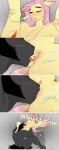 absurd_res anthro anthro_on_anthro anthrofied big_breasts black_body black_hair black_tail bodily_fluids breasts clitoris cunnilingus dialogue duo english_text equid equine evehly female fingers fluttershy_(mlp) friendship_is_magic genital_fluids genitals hair hasbro heart_symbol hi_res hooves horn horn_grab king_sombra_(mlp) long_hair looking_pleasured male mammal moan my_little_pony mythological_creature mythological_equine mythology nipples nude one_eye_closed onomatopoeia open_mouth oral pegasus penis pink_hair pussy scar sex signature sitting sound_effects spread_legs spreading tail teeth text tongue unicorn url vaginal vaginal_fluids wings yellow_body