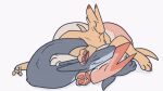  3_toes 4_fingers after_sex ambiguous_gender animated anthro blep breathing canary_(fiaskers) dog_pile feet feral fiaskers fingers group paws sleeping tail tired toes tongue tongue_out trio 