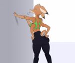 4_arms 4_hands anthro back_muscles big_butt big_ears bottomwear breasts breath butt cervine clothed clothed_anthro clothed_female clothing deer exercise female furgonomic_bottomwear furgonomic_topwear furgonomic_underwear furgonomics hands_behind_back hi_res horsemann42 jogging_outfit leaning_on_object leaning_on_wall mammal multi_arm multi_hand multi_limb multifur muscular muscular_female pants raised_arm raised_tail scut_tail short_tail solo stretching tail tail_tuft thick_thighs tuft underwear wide_hipped_anthro wide_hipped_female wide_hips workout workout_clothing yoga yoga_pants yoga_top