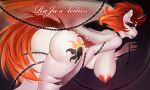  anthro big_breasts breasts chain cutie_mark equid equine eyeshadow female hasbro horse leg_grab makeup mammal my_little_pony nipples nude pony rajas_ledies rear_view solo text thigh_grab url watermark wings 