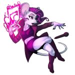  anthro boots bottomwear clothing crop_top elranno female footwear hi_res jacket lipstick makeup mammal mouse murid murine nails pomme_(rivals_of_aether) popstar rivals_of_aether rodent shirt skirt solo solo_focus topwear 