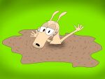  anthro hf6374ur37 macropod male mammal marsupial nickelodeon peril quicksand rocko&#039;s_modern_life rocko_rama sinking solo sweating_profusely wallaby 