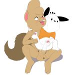 1:1 absurd_res anal anal_penetration balls blush bodily_fluids buckteeth canid canine cum cumshot ejaculation eyewear foreskin genital_fluids genitals glasses hello_kitty_(series) hi_res mammal masturbation on_bottom on_top open_mouth penetration penis pochacco pubes raised_leg retracted_foreskin reverse_cowgirl_position rodent sanrio sciurid sex slightly_chubby sweat teeth tongue tongue_out tree_squirrel twee twerpishimp
