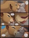  2023 blue_eyes blush comic desert dialogue digital_media_(artwork) disney english_text felid fellatio female feral feral_on_feral first_person_view genitals hi_res kuroodod lagomorph larger_female larger_feral leporid licking licking_lips licking_own_lips lion looking_at_genitalia looking_at_penis looking_pleasured lying male male_pov mammal nala on_back oral pantherine penile penis penis_lick predator/prey rabbit self_lick sex size_difference smaller_feral smaller_male text the_lion_king tongue tongue_out 
