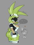 absurd_res afrosoricid anthro big_butt blush butt chili_dog clothing duo eulipotyphlan female food hedgehog hi_res hot_dog idw_publishing maid_uniform male mammal sega sonic_the_hedgehog sonic_the_hedgehog_(comics) sonic_the_hedgehog_(idw) sonic_the_hedgehog_(series) surge_the_tenrec tenrec theonehornedimp uniform